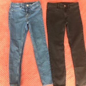 Pair of H&M girls skinny jeans - size 6/6x